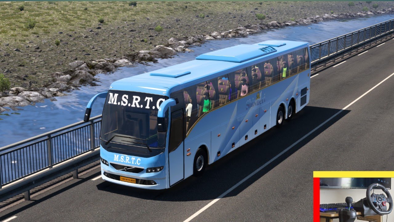 Mumbai to Pune M.S.R.T.C Shivneri Bus Driving | Logitech G29 Gameplay  | Ets 2