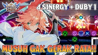 FANNY DUBY 4 SINERGY MUSUH GAK GERAK TIBA-TIBA  RATA !! META TERKUAT MAGIC CHESS PATCH TERBARU !!