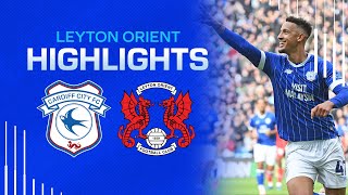 Highlights Cardiff City Vs Leyton Orient