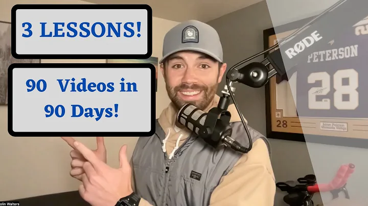 3 LESSONS from doing 90 YouTube Videos in 90 Days Bootcamp!