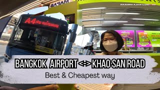 bangkok airport to khao san road | Thailand travel | Thailand Budget travel #bangkok #thailand