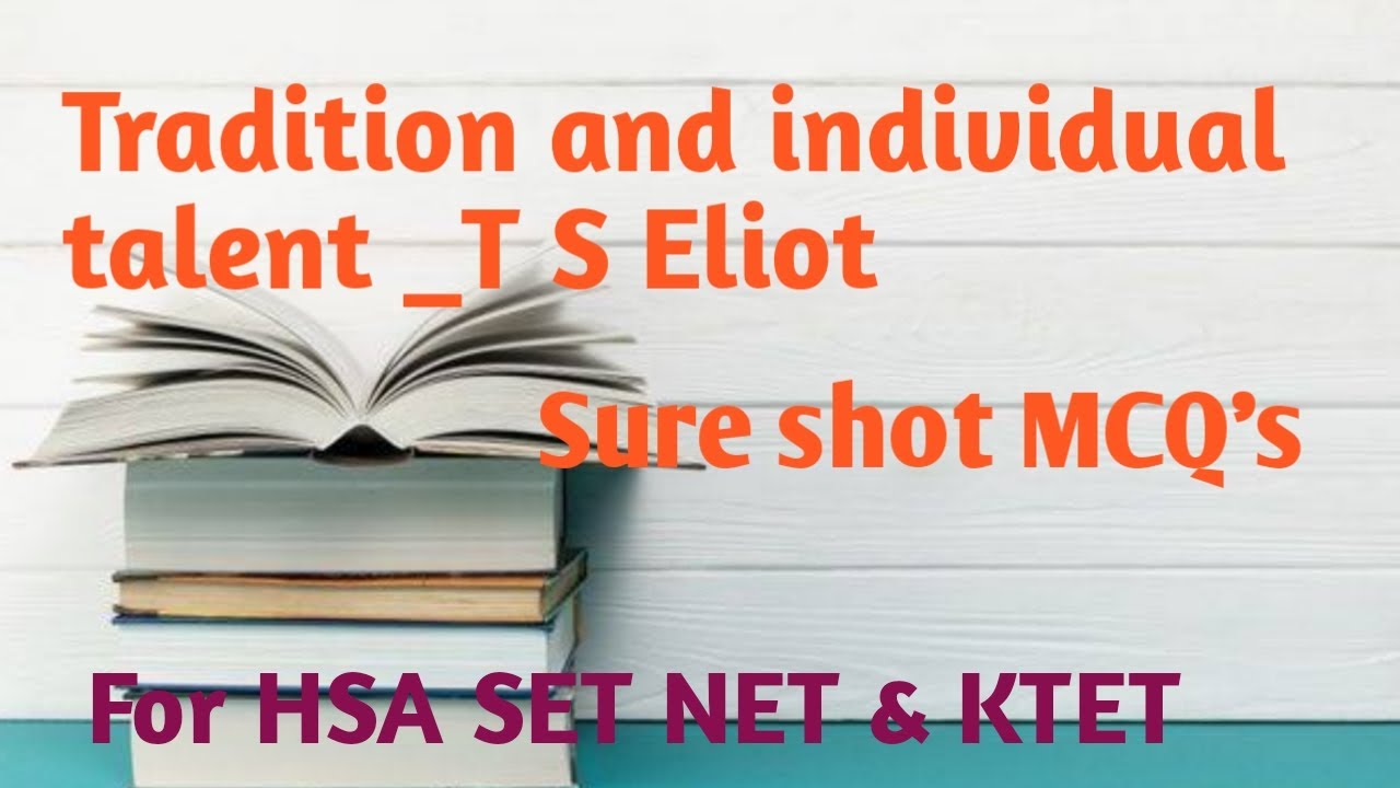 Важные вопросы HSA English о традициях и индивидуальном таланте Т.С. Элиота