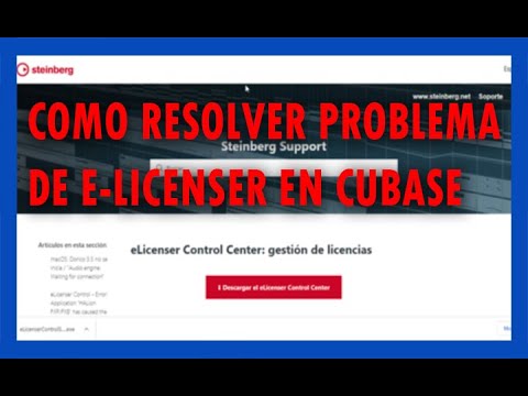 Como Resolver Problema de e-licenser en Cubase - YouTube