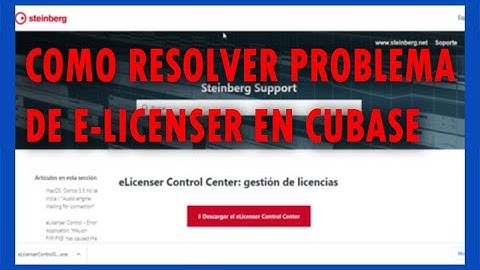 Como Resolver Problema de e-licenser en Cubase
