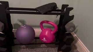 Marcy Compact Dumbbell Rack Free Weight Stand for Home Gym