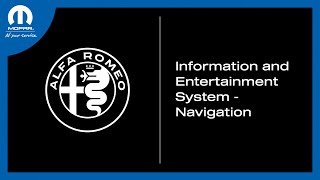 Information and Entertainment System - Navigation | How To | 2023 Alfa Romeo Giulia & Stelvio