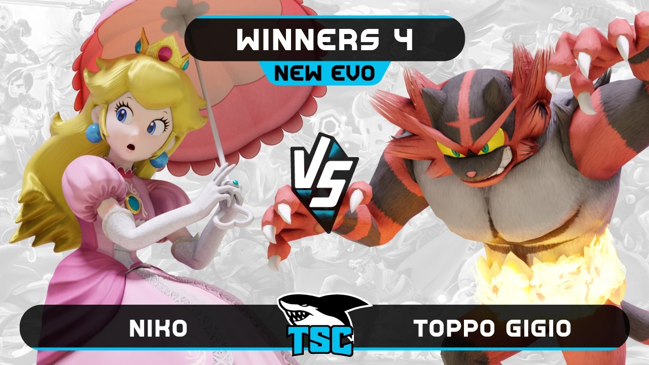 Toppo Gigio (Incineroar) vs Niko (Peach) - New Evo 15 - SSBU