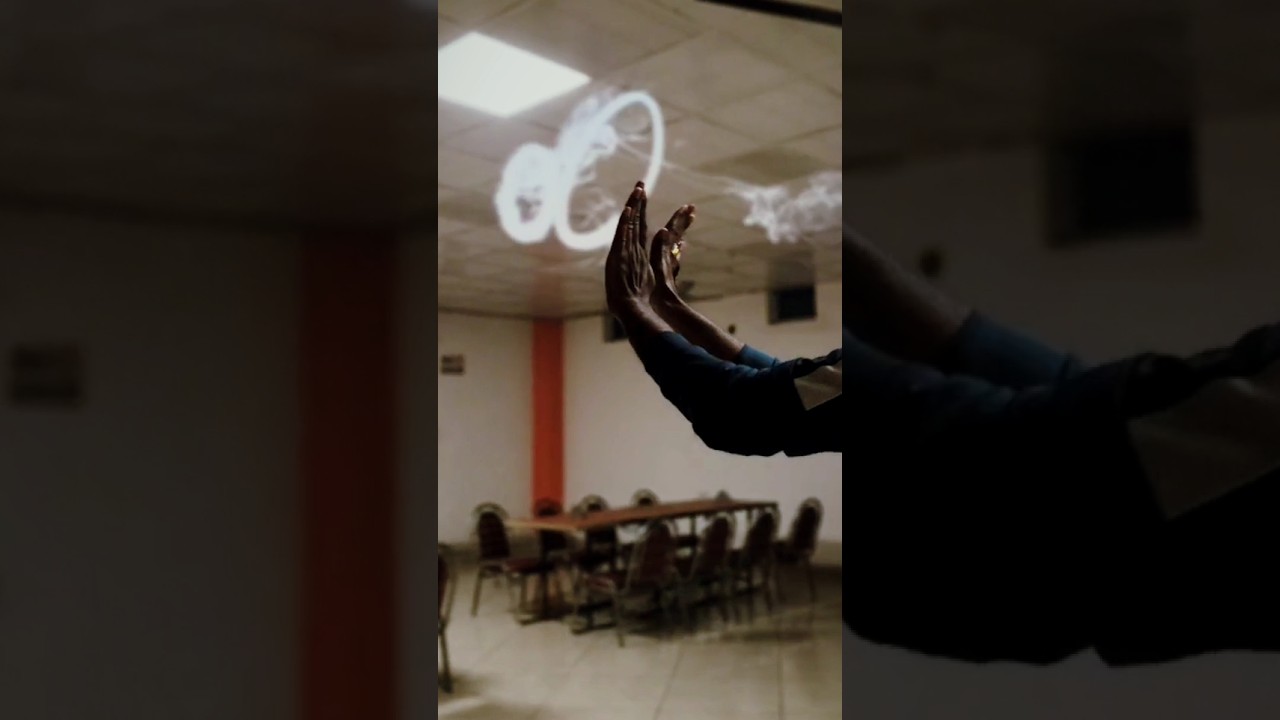 Stylish boy  vape tricks in hookah bar 2025 