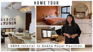 Home Tour Inside 3BHK Flat In Bangalore | Interior Ideas For Kitchen, Foyer Area, Living & Bedroom