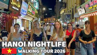 Hanoi Hot Nights Walking Streets | Friday Nightlife Vietnam | The Old Town Night Tour