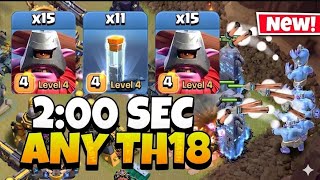 TH18 Thrower Attack With 11 Totem Spell ! Best TH18 Attack Strategy clash of clans