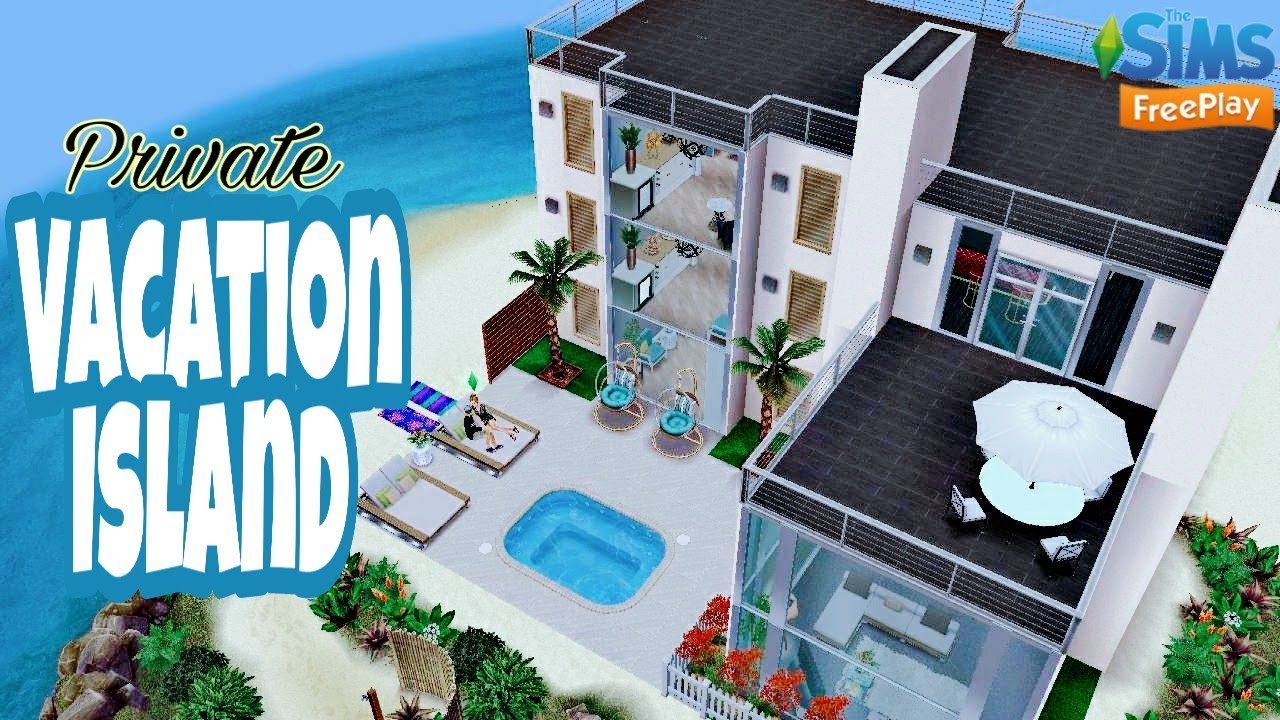 Sims FreePlay 《🏖Private Vacation Island🏖SimChase Season3》 YouTube