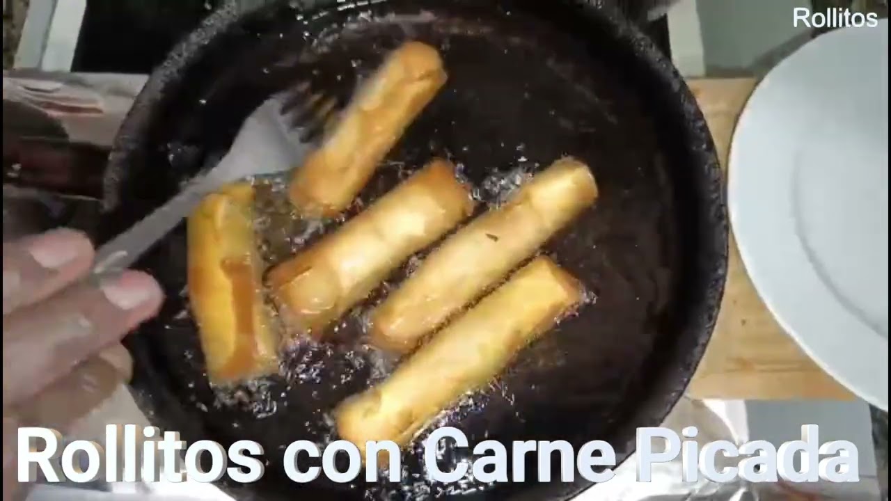 🔥 Rollitos de Primavera con Carne Picada | Súper Crujientes y Fáciles