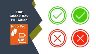 How to Adjust Checkbox Fill Color in Fillable PDF Forms in Nitro Pro PDF Editor
