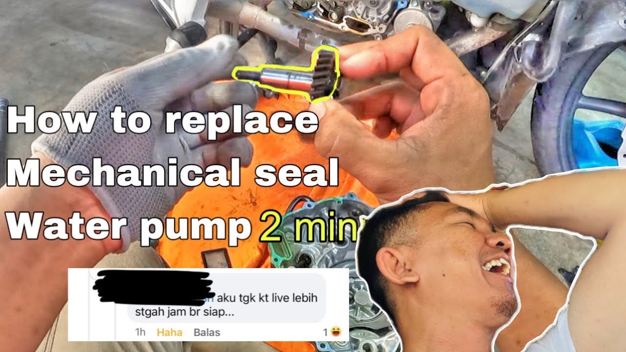 2 minutes / how to replace mechanical seal waterpump RSX WINNER X RS150R SUPRA GTR