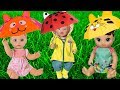 Rain Rain Go Away Kids Songs | Kiki and her toys Play in The Rain