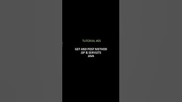JSP and Servlets | GET and POST methods | Web Technology Java