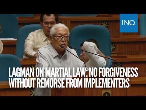 Lagman on martial law: No forgiveness without remorse from implementers