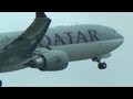 ✈ Qatar Airways A330-200 fullHD CLOSE-UP take-off at Zurich Airport