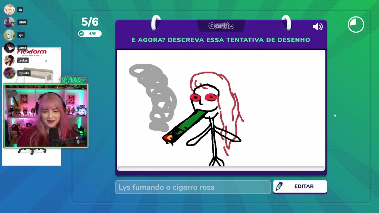 Riyuuka jogando Gartic Phone (GAROTAS MÁGICAS) ~Especial de NATAL #3