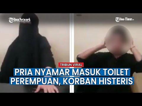 Video Pria Dikepung Warga Gegara Menyamar Pakai Cadar Masuk Toilet Cewek