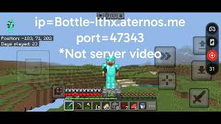 Looking for a real, pure survival Minecraft server on Bedrock 🏕️ Welcome to Bottle SMP!