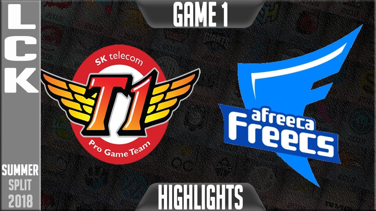 SKT vs AFS Highlights Game 1 | LCK Summer 2018 Week 7 Day 2 | SK Telecom T1 vs Afreeca Freecs G1