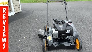 Mowing Grass With The $150 Poulan Pro Push Mower Plus Review and POV Test