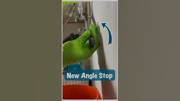 Replacing a compression angle stop #plumbing