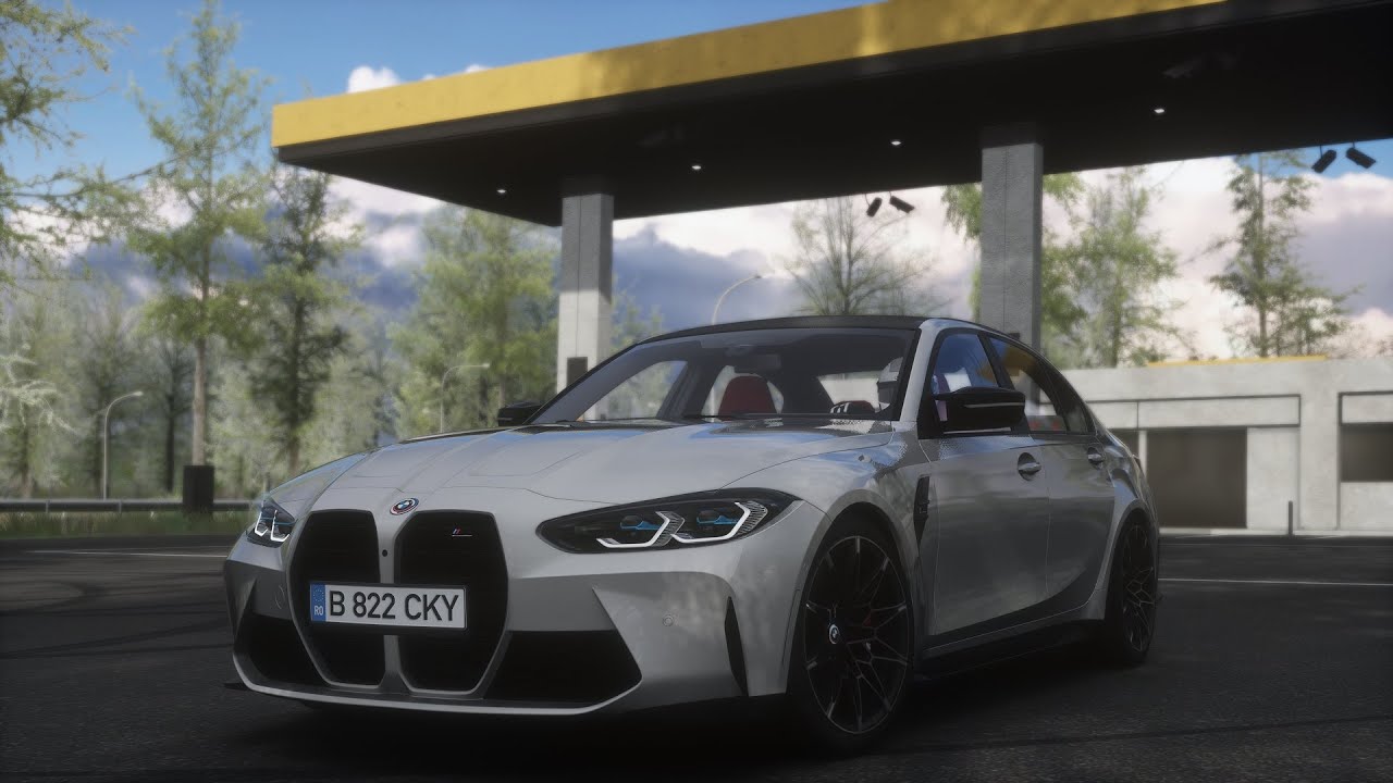 Шашки Dodge Challenger Hellcat и BMW M3 G80🌃 ASSETTO CORSA CIS - YouTube