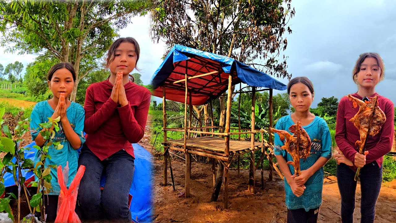 ถึงเซโปนแล้ว..ฝนถล่ม ตูบน้อยน้องมายด์ น้องทาย