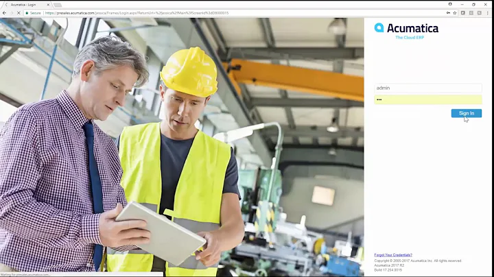 Acumatica Cloud ERP Software 3 Minute Overview