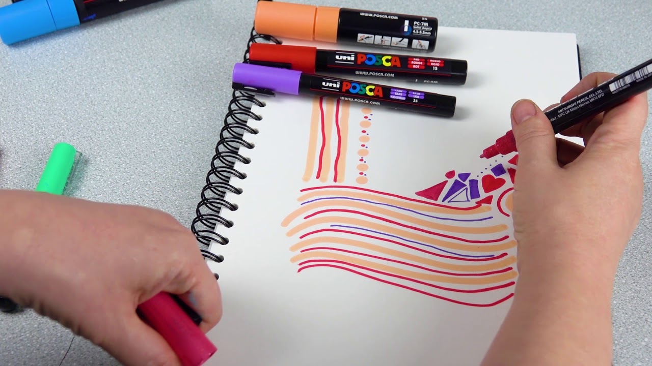 Your guide to POSCA nib sizes 