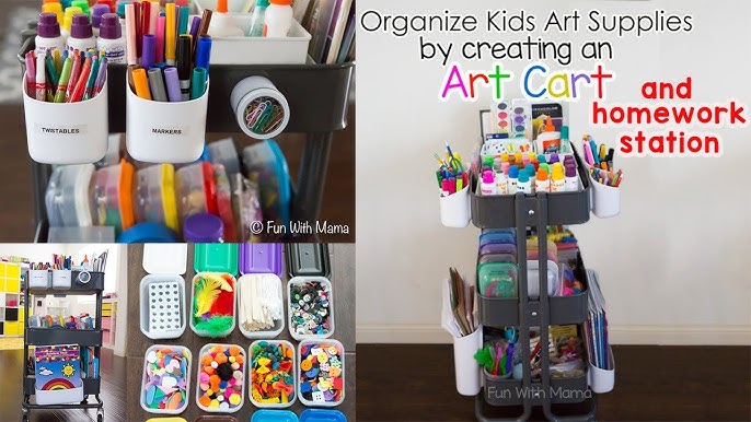 HOMESCHOOL ORGANIZATION / OUR ART CART 