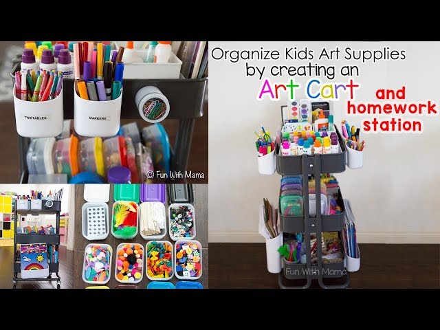 AN ART CART FOR KIDS - A SIMPLE WAY TO STORE ART SUPPLIES - Smallish Home