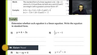 G9 3-1 Graphing Linear Functions (Online) Part 1 2020-10-4