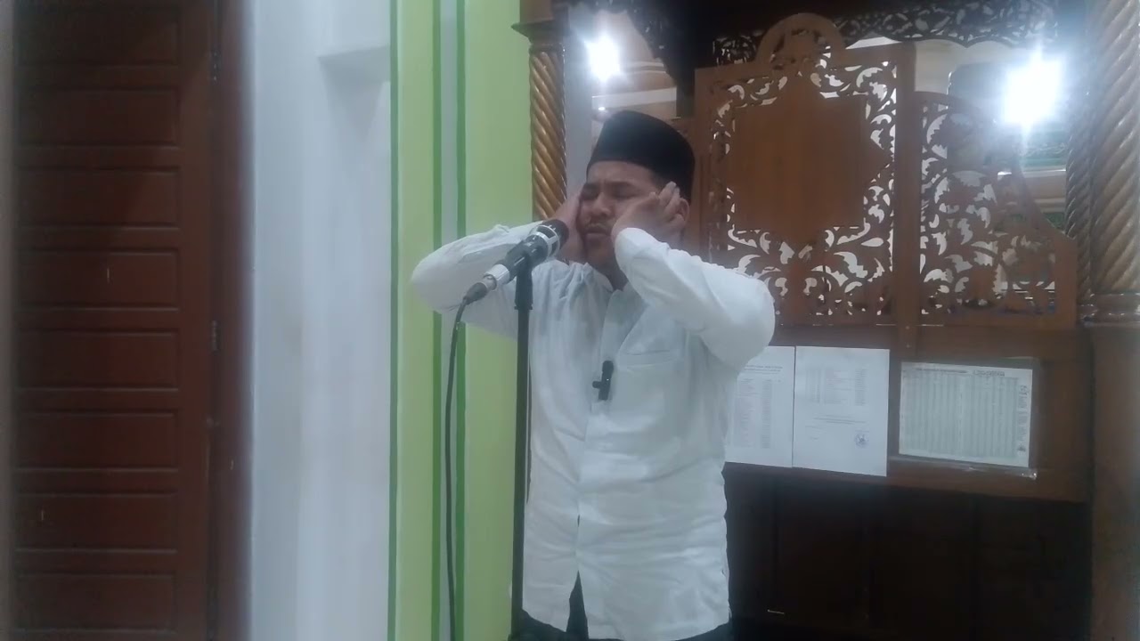 Tgk Muhammad Syakbani Ule Titi | Azan Shalat Insya | Masjid Nurul Huda Blang Bintang 