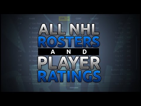 NHL17 - All NHL Player Ratings & Rosters!