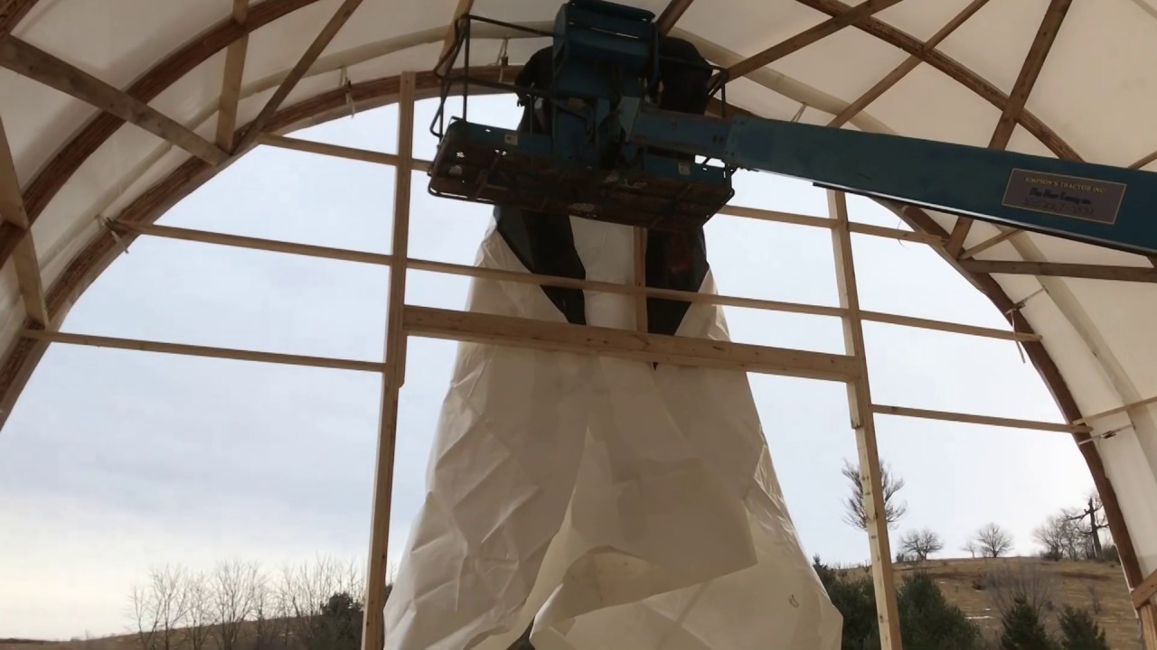 Install The End Wall On A Fabric Barn Youtube