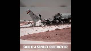 USA'S E-3 Sentry Destroyed Alongside 5 KC-135 Tankers Beyond Repair #aviation #boeing #war