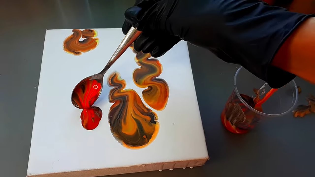 Abstract Painting Experiment with a spoon YouTube