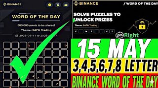 Binance VIP WOTD | Binance New WODL Answers Today | All Letters Word of the day screenshot 4