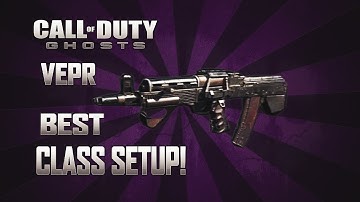 COD Ghosts: "Vepr" BEST CLASS SETUP! - (COD Ghosts Multiplayer Class Setup)