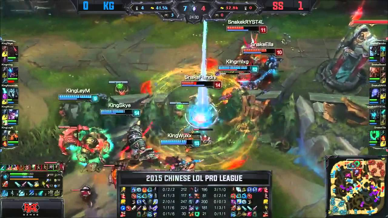 Team Snakes vs Team King - Game 2 Quarterfinals - LPL Spring 2015 [Highlights]