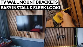 Ultra Slim 75” TV Wall Mount – How to Install on Drywall 0.75' From Wall