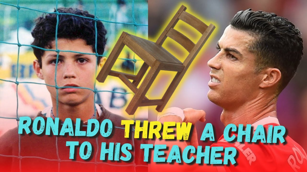 CANNOT BE TRUSTED!!! CRISTIANO RONALDO THREW A CHAIR TO HIS TEACHER 😱😱😱