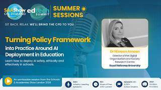Turning AI Policy into Practice in Schools | SAAS Summer Sessions x EdTech screenshot 5