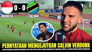 TEGAS & BERANI !! Calvin Verdonk Malah BICARA BEGINI Usai Laga Uji Coba Indonesia vs Tanzania (00)