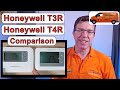 Honeywell T3-T3R Comparison T4-T4R,  Differences Between Them, T3-T3r VS T4-T4R