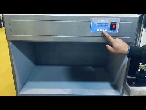 Colour Matching Cabinet (CAC i18)   Lights - D65, CWF, UV, INCA, TL84 (Optional light -TL83, etc ) - video from MyQ Engineering